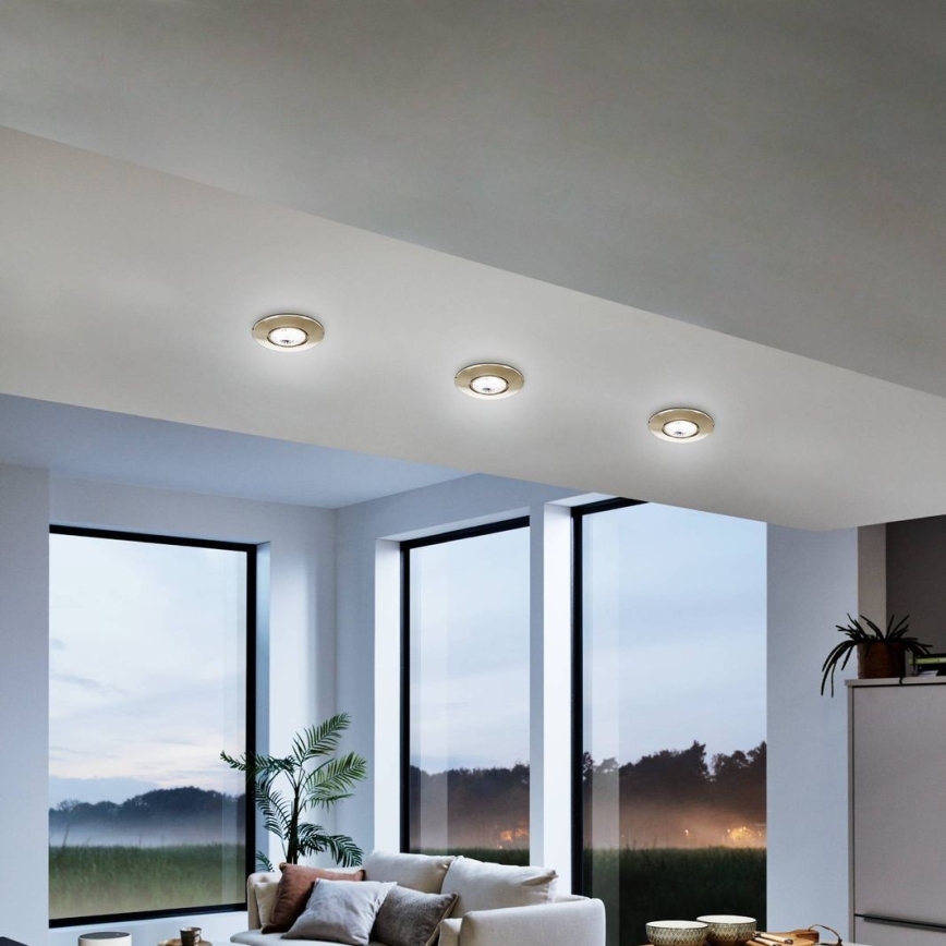 Eglo 75765 - SÆT 3x LED indbygningslampe ZUJAR LED/3,4W/230V mat krom