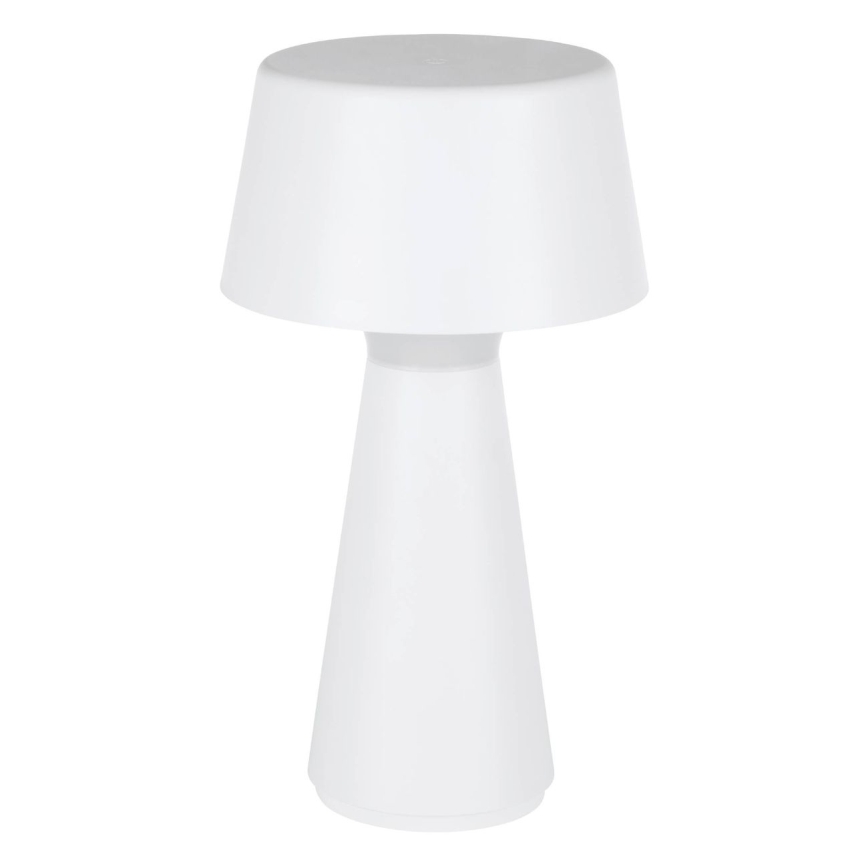 Eglo - Dæmpbar genopladelig udendørs bordlampe LED/3W/5V 2200/3000/4000K 2000 mAh IP44 hvid