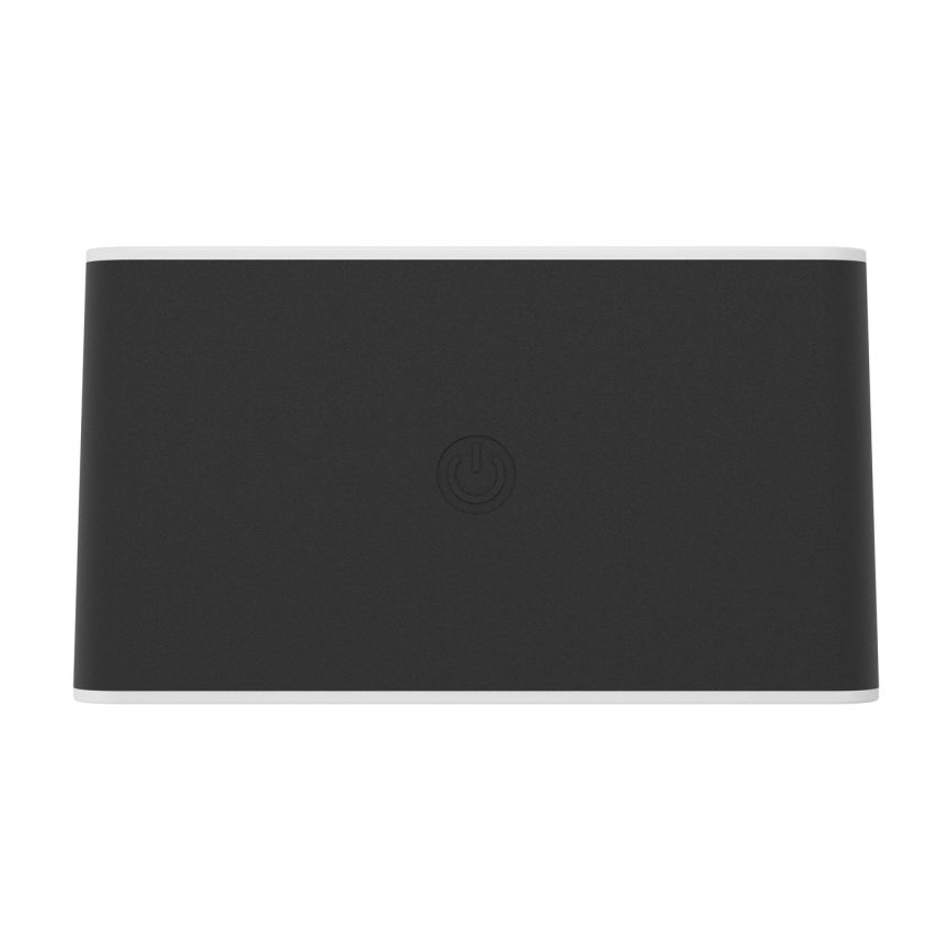 Eglo - Dæmpbar genopladelig berøringsbetjent udendørs væglampe LED/5W/5V 2000 mAh 3000/4000/6500K IP44 sort