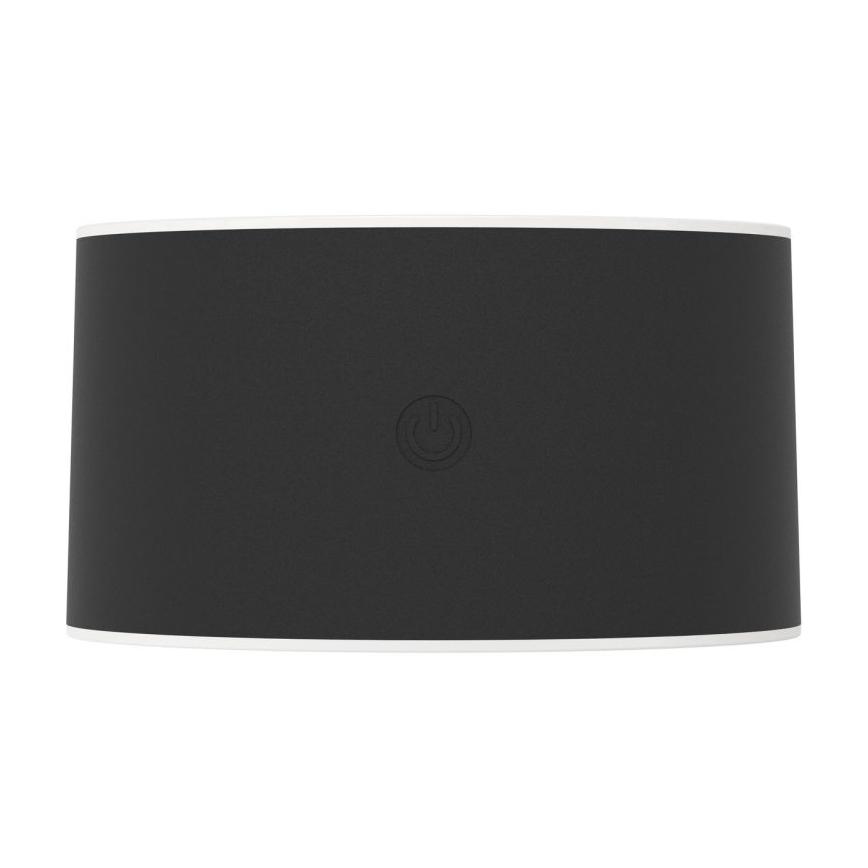 Eglo - LED dæmpbar, genopladelig, berøringsbetjent udendørs væglampe LED/5W/5V 2000 mAh 3000/4000/6500K IP44 sort