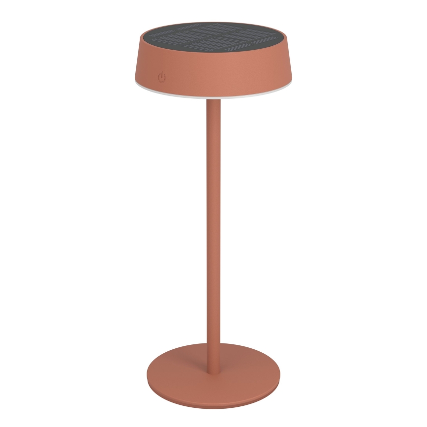 Eglo - Dæmpbar, soldrevet og genopladelig bordlampe med berøringsbetjening LED/3W/5V 3000-6000K 1800 mAh IP44 orange