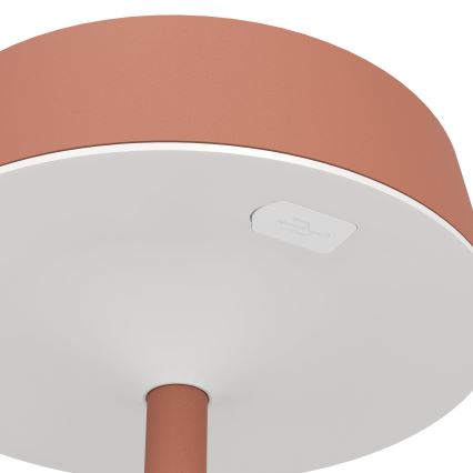 Eglo - Dæmpbar, soldrevet og genopladelig bordlampe med berøringsbetjening LED/3W/5V 3000-6000K 1800 mAh IP44 orange