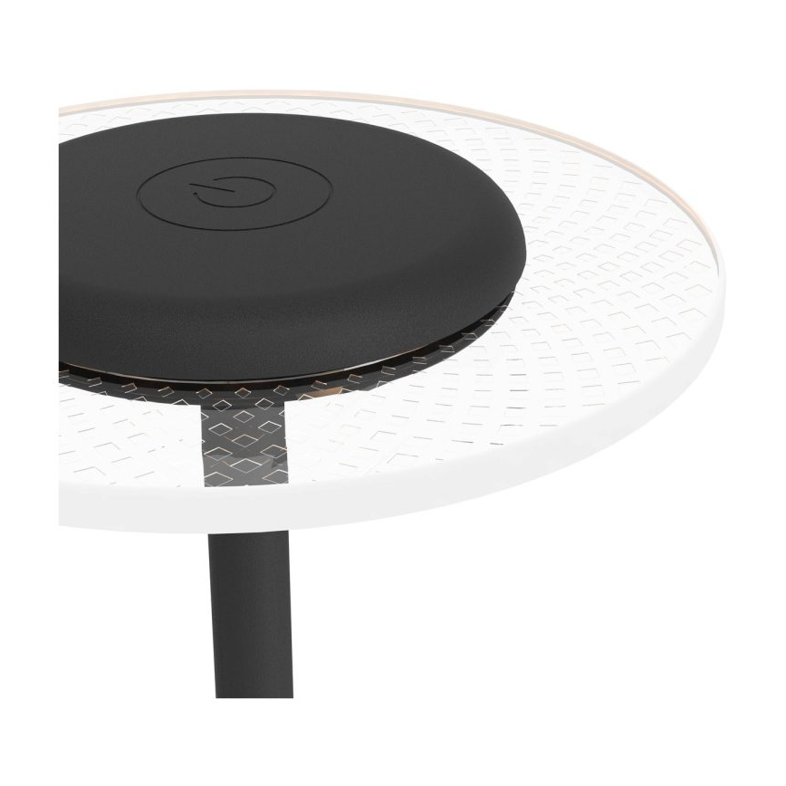 Eglo - LED RGBW dæmpbar genopladelig berøringsbetjent bordlampe LED/5V 2000 mAh sort