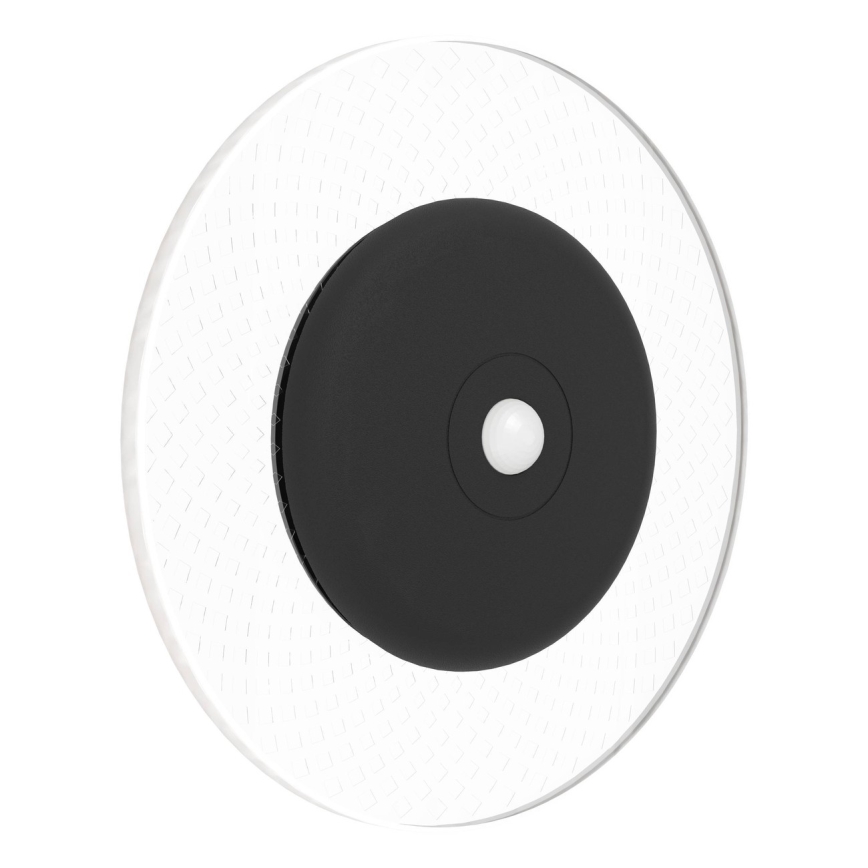 Eglo - LED RGBW dæmpbar genopladelig væglampe med bevægelses- og skumringssensor LED/5V 2000 mAh sort + fjernbetjening