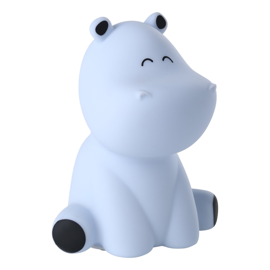 Eglo - LED RGBW Genopladelig touch-børnelampe til natten LED/5W/5V 1200 mAh flodhest