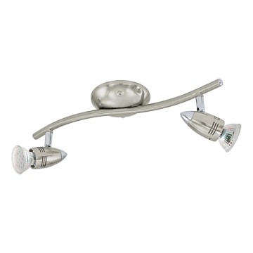 Eglo 78023 - LED spotlampe MAGNUM 2xGU10/3W/230V 3000K mat krom