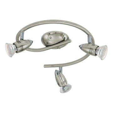 Eglo 78024 - LED vægspot MAGNUM 3xGU10/3W/230V 3000K mat krom