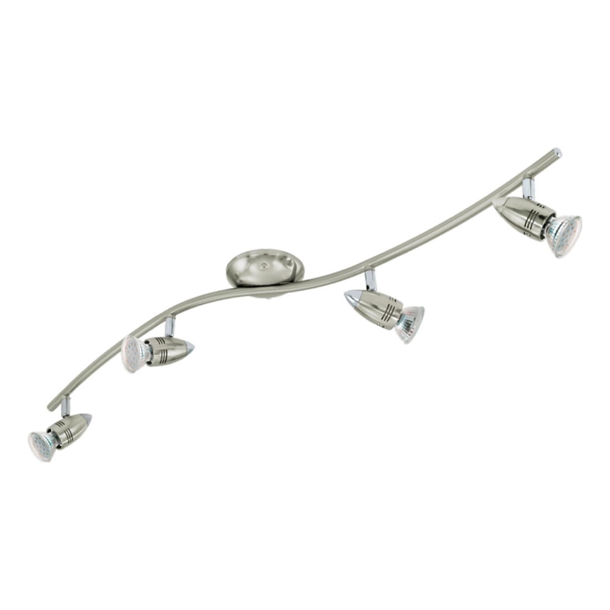 Eglo 78025 - LED spotlampe MAGNUM 4xGU10/3W/230V 3000K mat krom