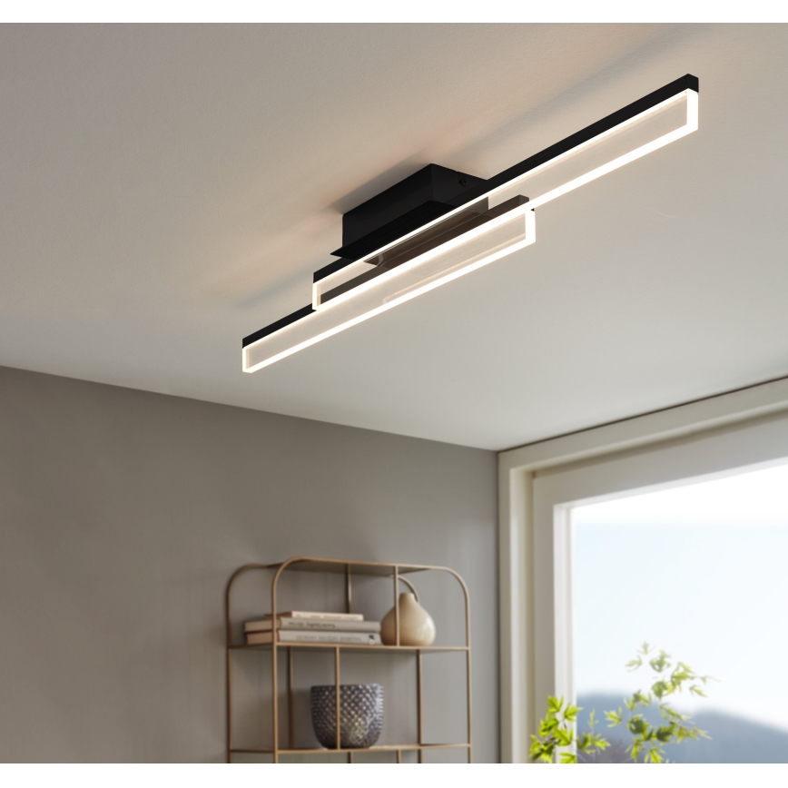Eglo 780433 - LED badeværelsesloftlampe YANGUAS 2xLED/11W/230V 3000K IP44 sort