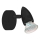 Eglo 780443 - LED vægspot SABADELL 1xGU10/2,8W/230V 3000K sort
