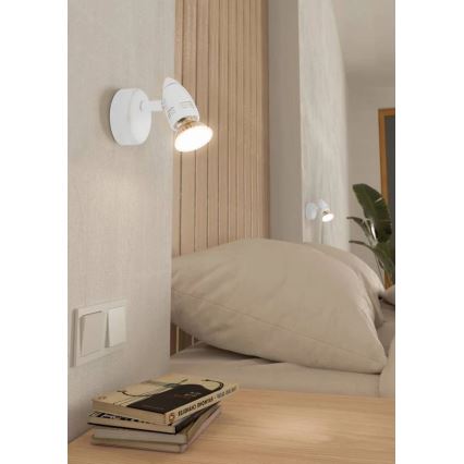 Eglo 780447 - LED vægspot SABADELL 1xGU10/2,8W/230V 3000K hvid