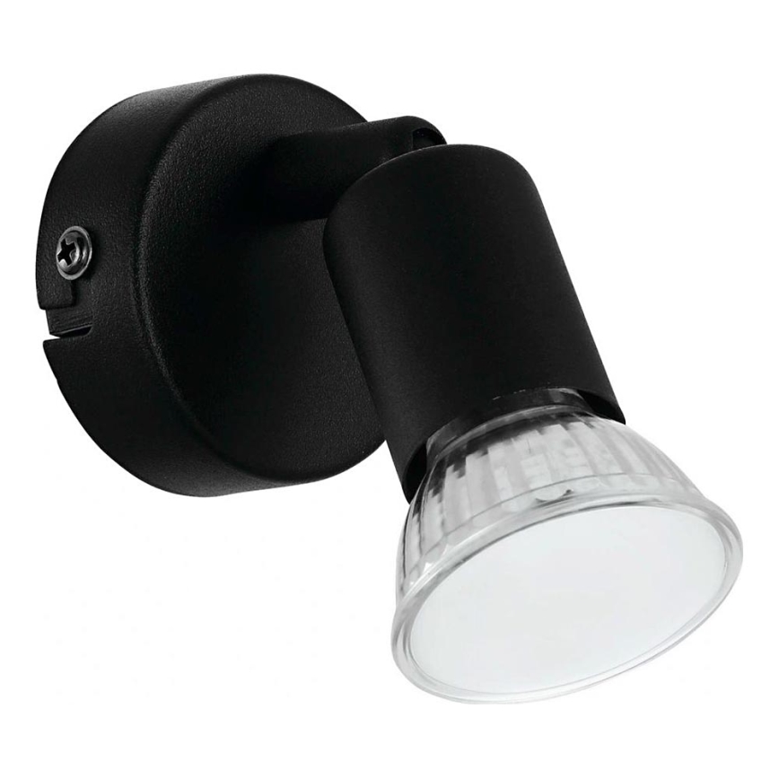 Eglo 780457 - LED vægspot ESCALERA 1xGU10/2,8W/230V 3000K sort