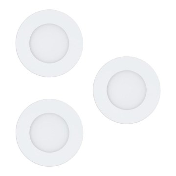 Eglo 78195 - Sæt med 3 LED-indbygningsspots FUEVA LED/2,7W/230V Ø 8,5 cm
