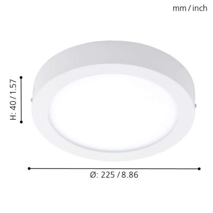 Eglo 78201 - LED loftlampe FUEVA LED/16,5W/230V