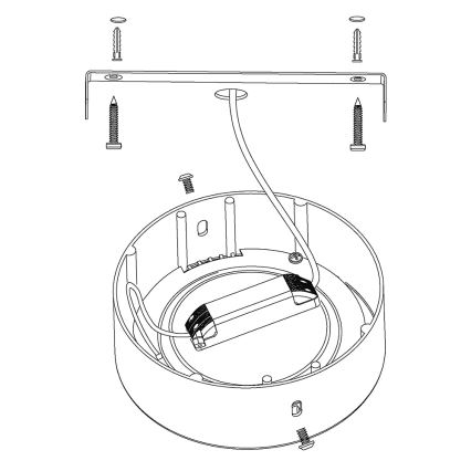 Eglo 78201 - LED loftlampe FUEVA LED/16,5W/230V