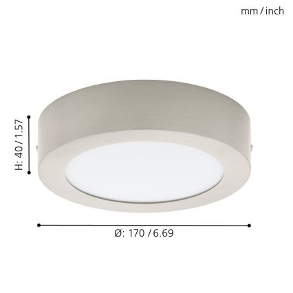 Eglo 78213 - LED loftlampe FUEVA LED/10,9W/230V