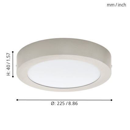 Eglo 78214 - LED loftlampe FUEVA LED/16,5W/230V