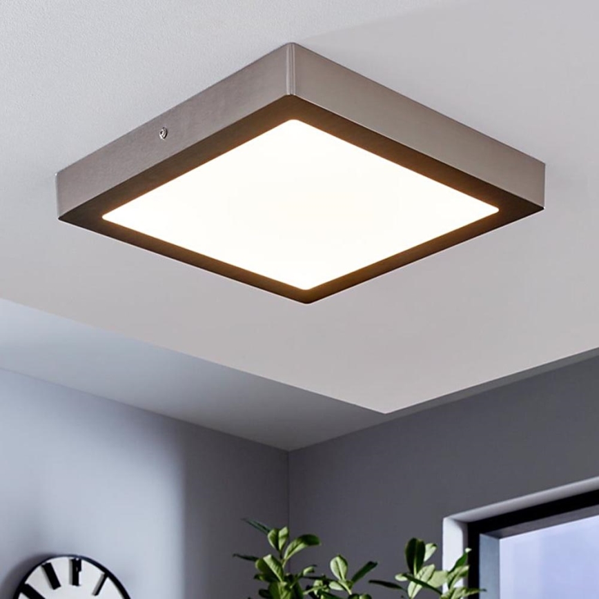 Eglo 78218 - LED-loftlampe FUEVA LED/22W/230V 30x30 cm mat krom