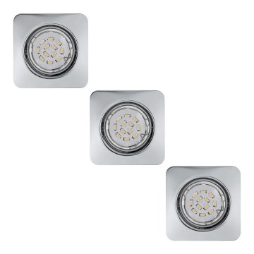 Eglo 78228 - 3x LED indbygningsspot PENETO 1xGU10/5W/230V