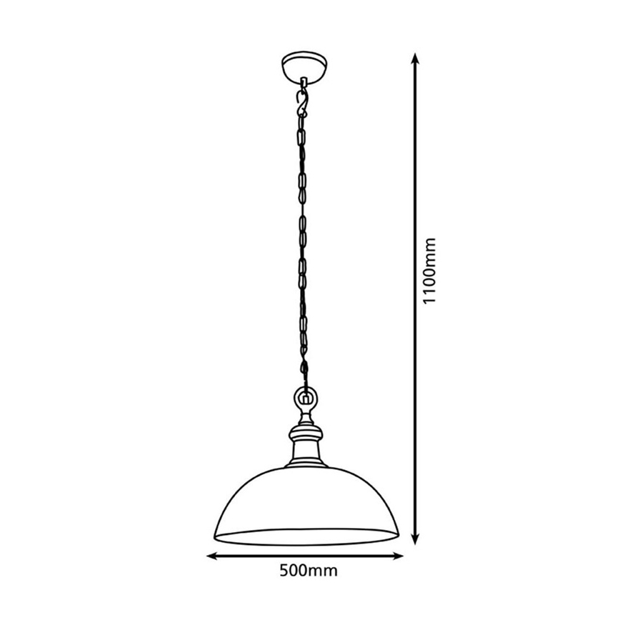 Eglo 78301 - Lysekrone i snor EASINGTON 1xE27/60W/230V Ø 500 mm
