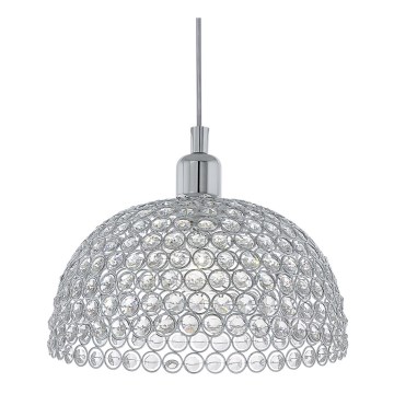 Eglo 78349 - Krystal lysekrone i snor GILLINGHAM 1xE27/60W/230V