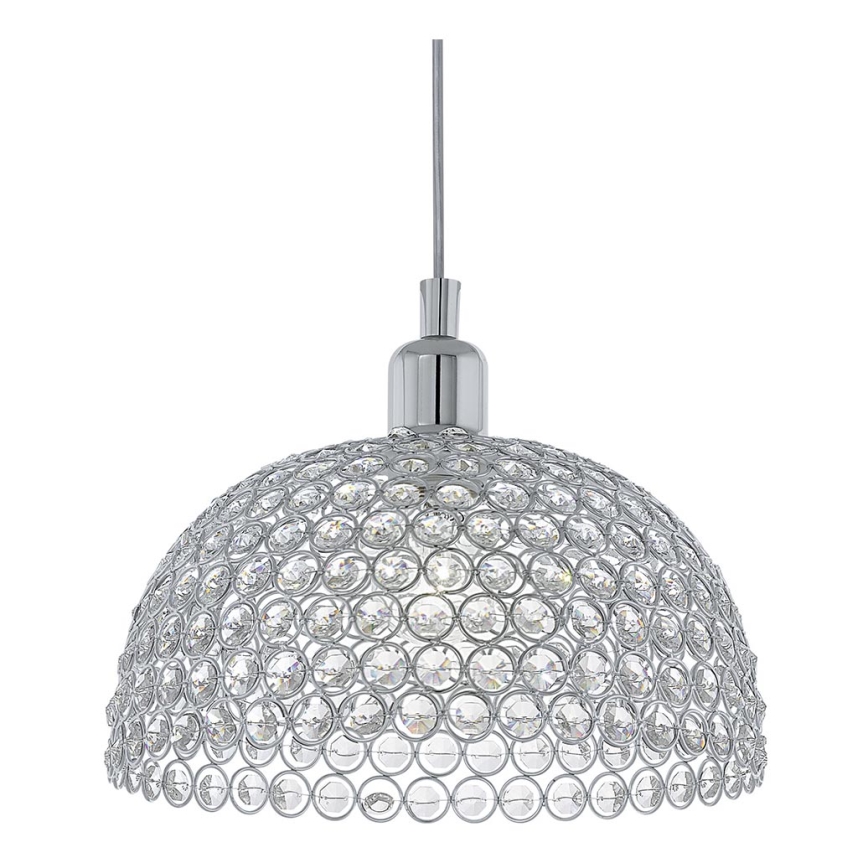 Eglo 78349 - Krystal lysekrone i snor GILLINGHAM 1xE27/60W/230V