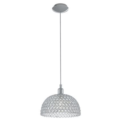 Eglo 78349 - Krystal lysekrone i snor GILLINGHAM 1xE27/60W/230V