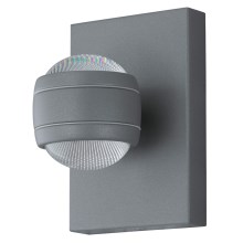Eglo 78592 - Udendørs LED væglampe SESIMBA 2xLED/3,7W/230V IP44