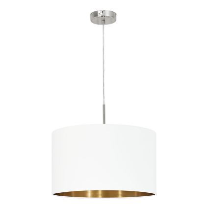 Eglo 78695 - Pendel PASTERI 1xE27/60W/230V hvid