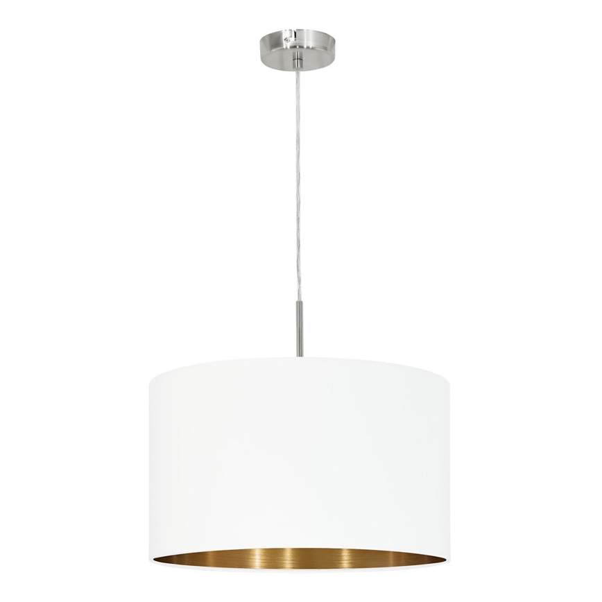 Eglo 78695 - Pendel PASTERI 1xE27/60W/230V hvid