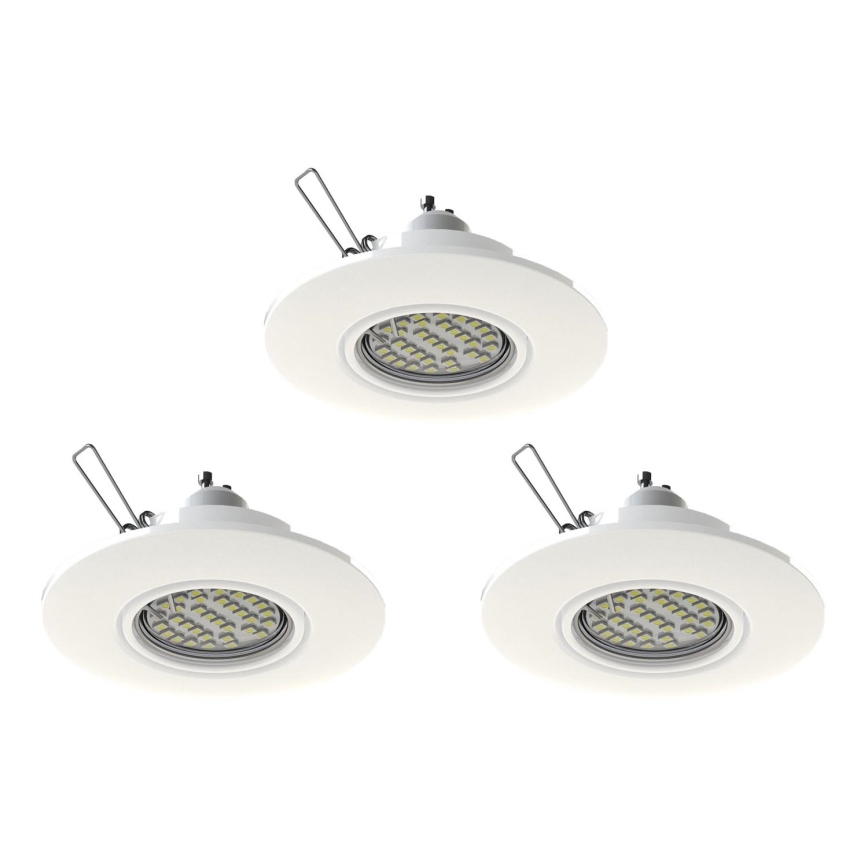 Eglo 78704 - SÆT 3x LED indbygningslampe PENETO 1xGU10/3,3W/230V hvid