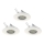 Eglo 78704 - SÆT 3x LED indbygningslampe PENETO 1xGU10/3,3W/230V hvid