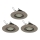 Eglo 78705 - SÆT 3x LED indbygningslampe PENETO 1xGU10/3,3W/230V mat krom