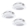 Eglo 78755 - 3x LED indbygningslampe PINEDA 1xLED/6W/230V 3000K hvid