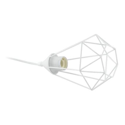 Eglo 79085 - BYRON bordlampe til stikkontakt 1xE27/60W/230V hvid
