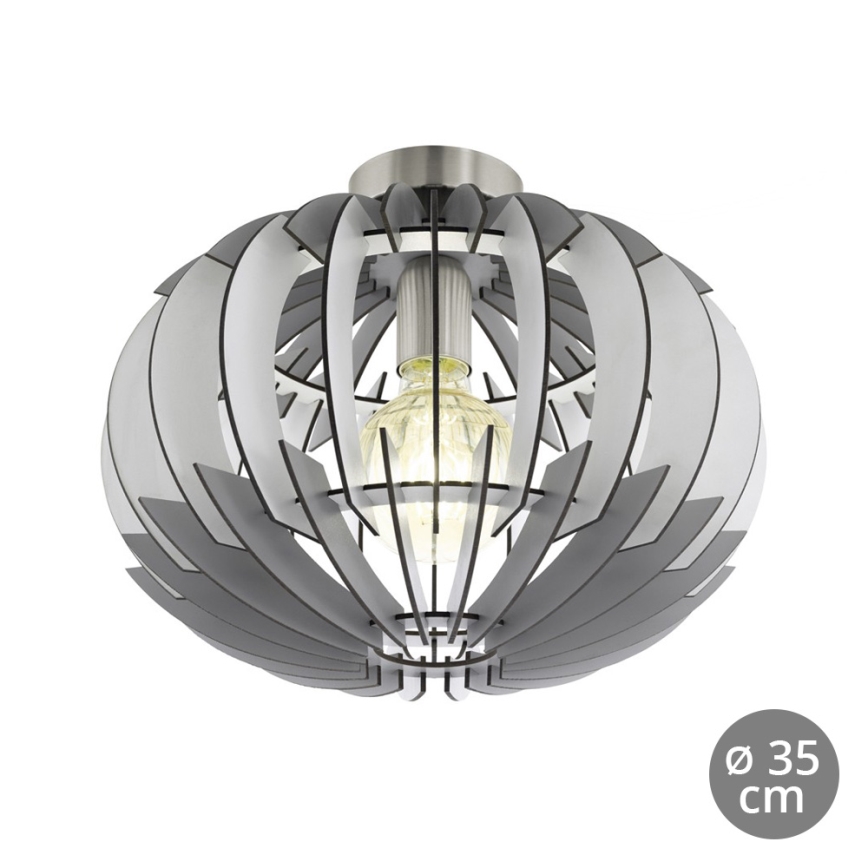 Eglo 79137 - Loftlampe OLMERO 1xE27/60W/230V grå og hvid