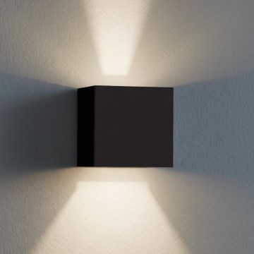 Eglo 79215 - Udendørs LED væglampe CALPINO 2xLED/3,3W/230V 3000K IP54 sort
