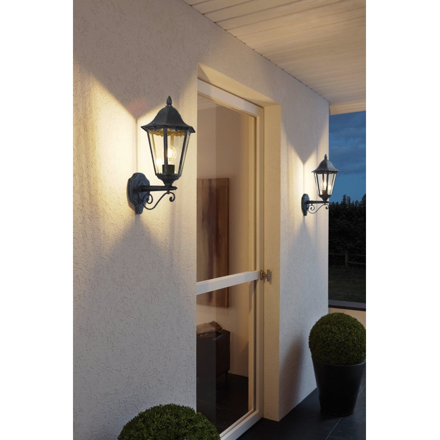 Eglo 79267 - Udendørs væglampe NAVEDO 1xE27/60W/230V IP44
