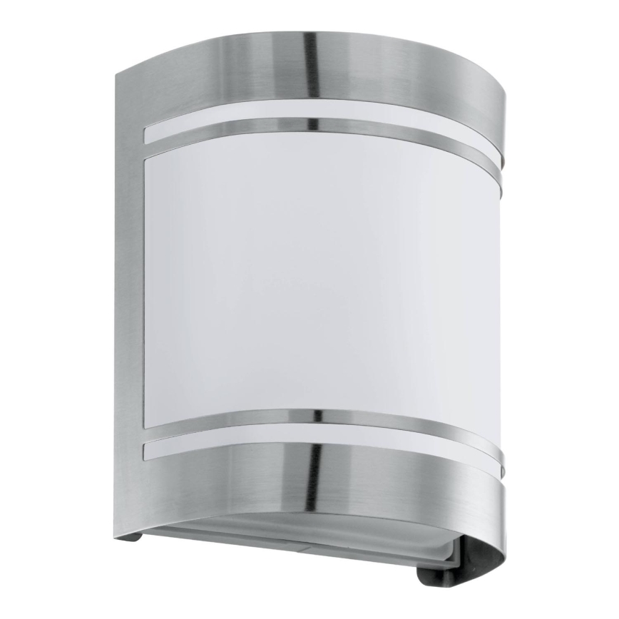 Eglo 79283 - Udendørs væglampe CERNO 1xE27/40W/230V skinnende krom IP44