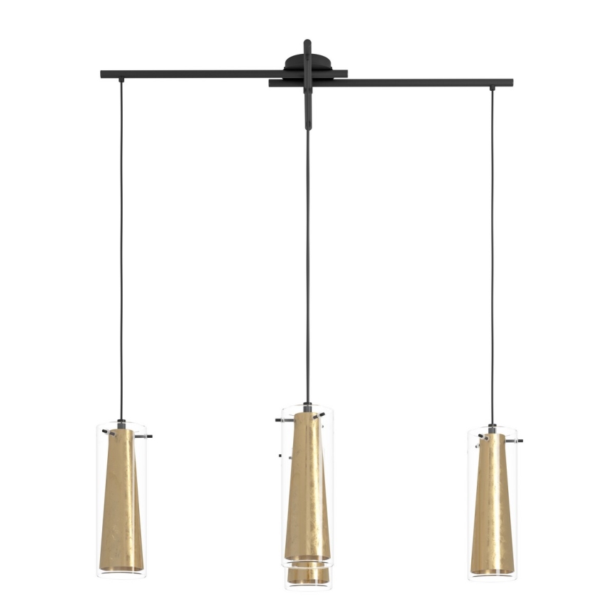 Eglo 79344 - Pendel PINTO GOLD 4xE27/40W/230V guldfarvet