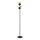 Eglo 79376 - Gulvlampe FIUMARA 2xE27/60W/230V sort/guldfarvet