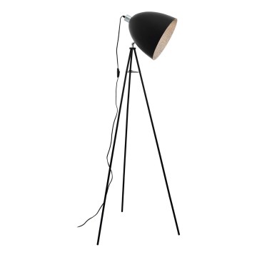 Eglo 79377 - Gulvlampe MAREPERLA 1xE27/60W/230V, sort