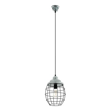 Eglo 79435 - Pendel på ledning BAMPTON 1xE27/60W/230V grå/sort