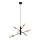 Eglo 79453 - Pendel SAN ROBERTO 6xE27/60W/230V sort/guldfarvet