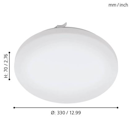 Eglo 79523 - LED loftlampe til badeværelse TUSCOLA LED/14,6W/230V IP44