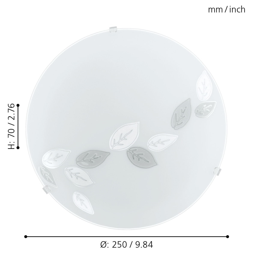 Eglo - Loftlampe 1xE27/25W/230V