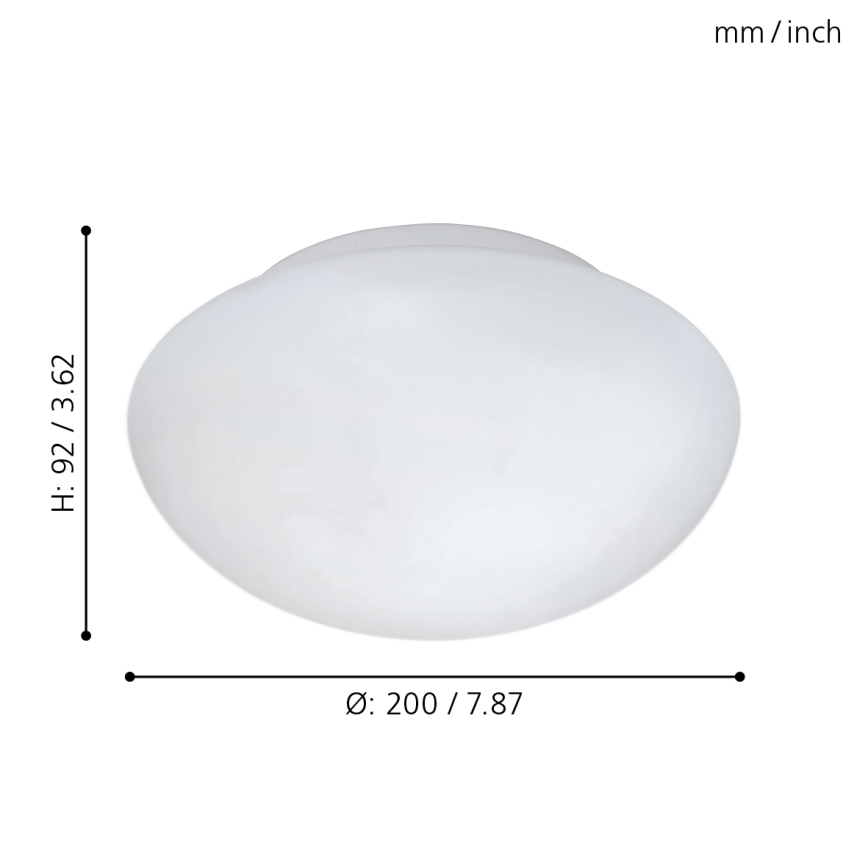 Eglo - Loftlampe 1xE27/60W/230V