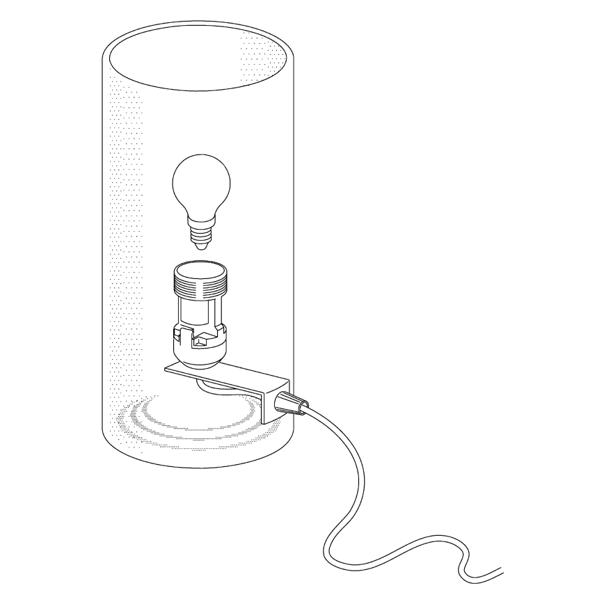 Eglo - Bordlampe 1xE14/60W/230V