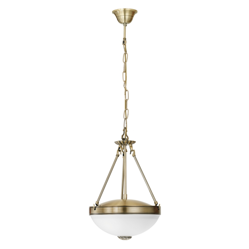 EGLO - Pendel med kædeophæng 2xE27/60W/230V bronze