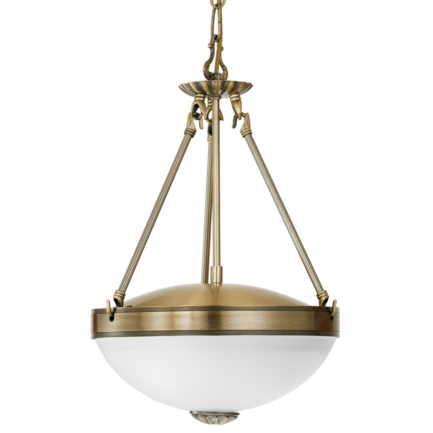 EGLO - Pendel med kædeophæng 2xE27/60W/230V bronze